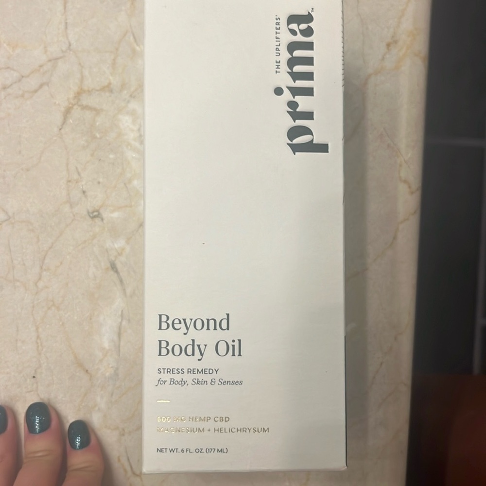 New prima body oil
